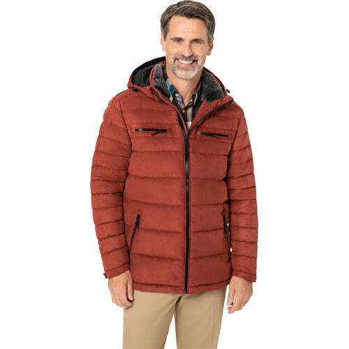 Franco Bettoni Herren Softvelours-Steppjacke