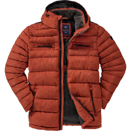 Franco Bettoni Herren Softvelours-Steppjacke