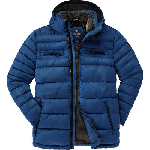 Franco Bettoni Herren Softvelours-Steppjacke