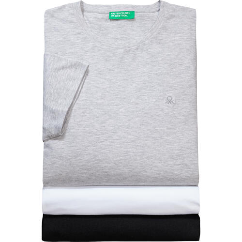 Benetton 3er Pack Undershirts, weich und angschmiegsam