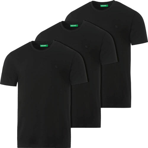 Benetton 3er Pack Undershirts, weich und angschmiegsam