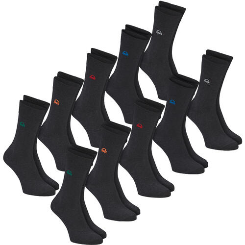 Benetton 10er Pack Socken hoch für Damen und Herren