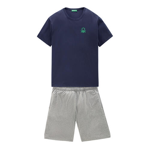 Benetton Herren Pyjama-Set kurz