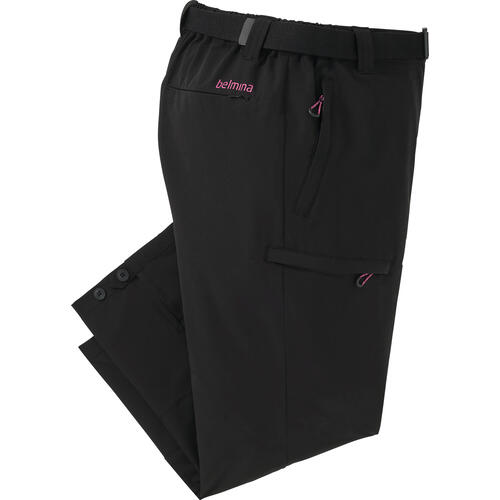 Belmina Damen Funktionscapri mit Grtel