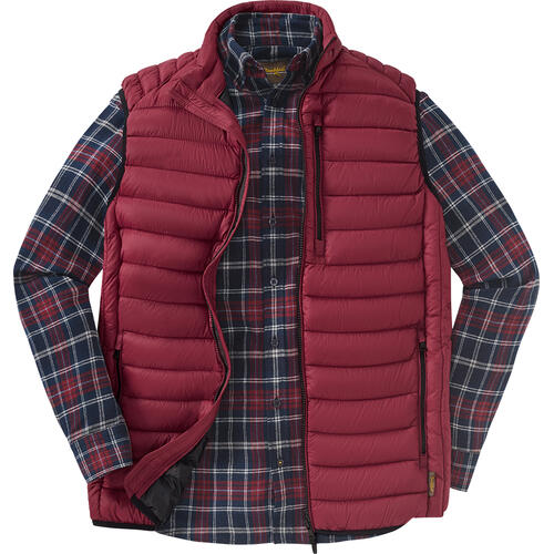 Ducktail Herren-Set Weste und Flanellhemd