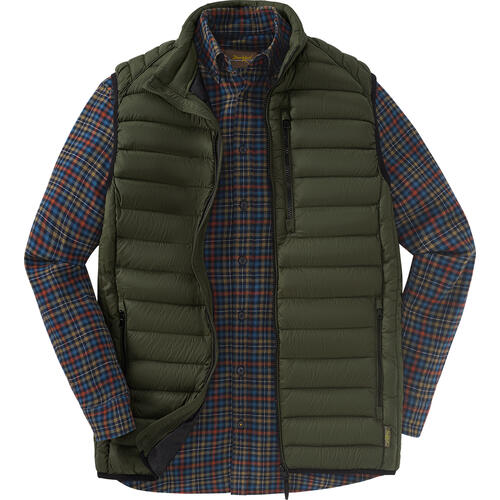 Ducktail Herren-Set Weste und Flanellhemd