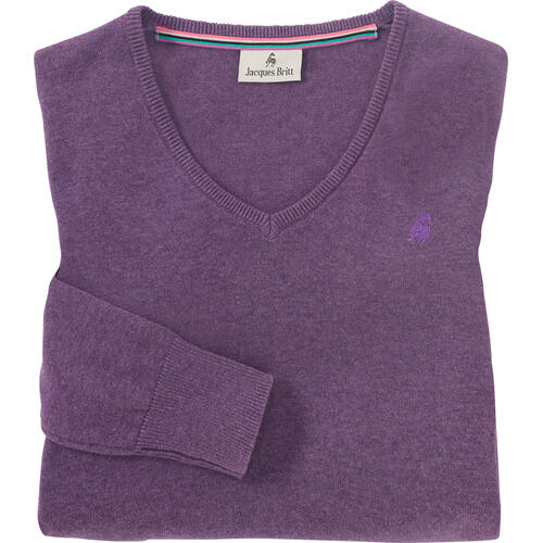 Jacques Britt Damen Pullover mit V-Ausschnitt