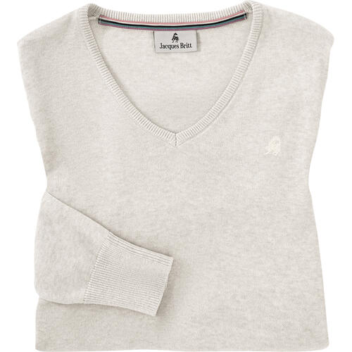 Jacques Britt Damen Pullover mit V-Ausschnitt