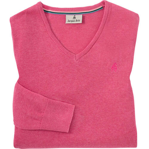 Jacques Britt Damen Pullover mit V-Ausschnitt