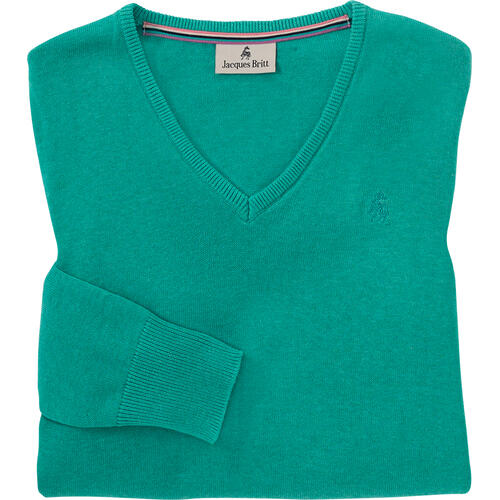 Jacques Britt Damen Pullover mit V-Ausschnitt