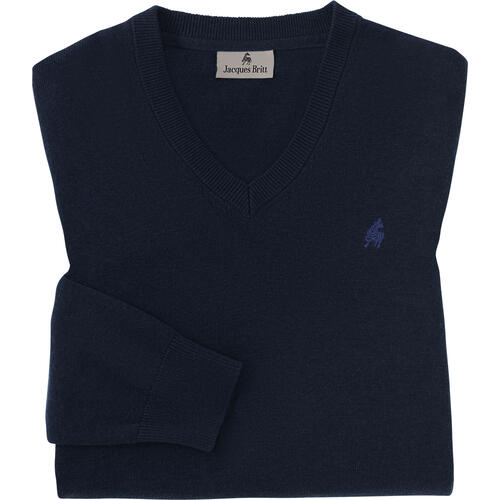 Jacques Britt Herren Pullover mit V-Ausschnitt