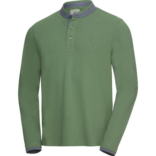Stone Rich Herren Henley Shirt langarm