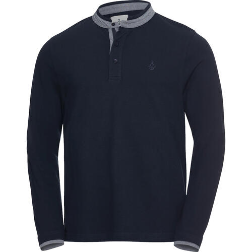 Stone Rich Herren Henley Shirt langarm