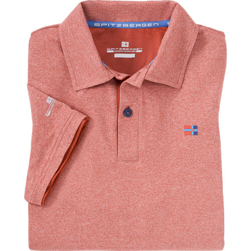 Spitzbergen Herren Funktions-Poloshirt, kurzarm und knitterfrei