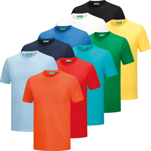 Benetton 10er Pack T-Shirts  unisex, pflegeleicht und sportlich