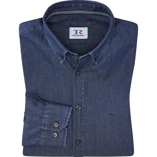 Tom Ramsey Herren Jeanshemd langarm