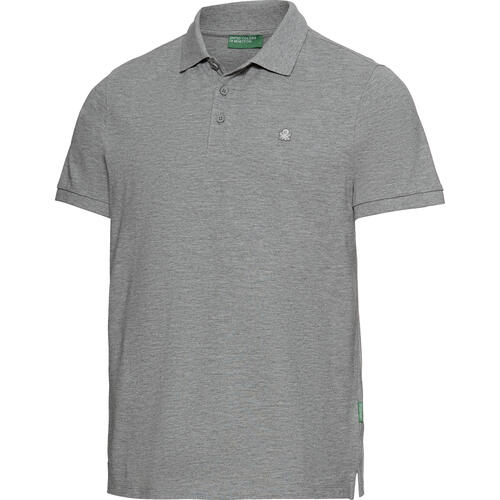 Benetton Poloshirt kurzarm unisex, unifarben aus 100% Baumwolle