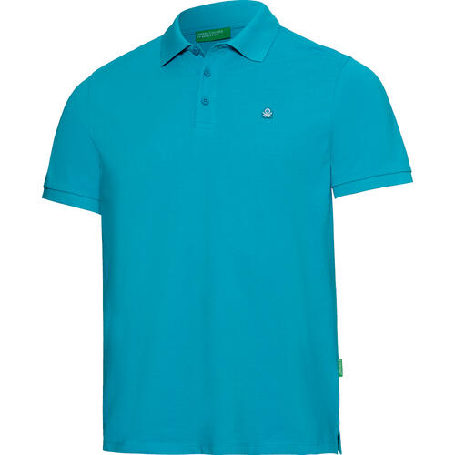 Benetton Poloshirt kurzarm unisex, unifarben aus 100% Baumwolle
