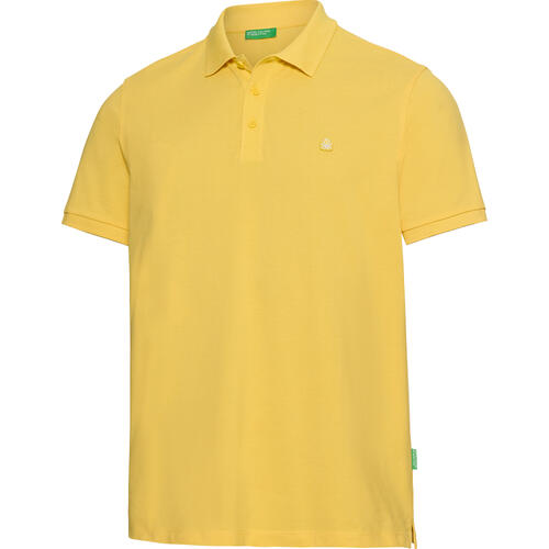 Benetton Poloshirt kurzarm unisex, unifarben aus 100% Baumwolle