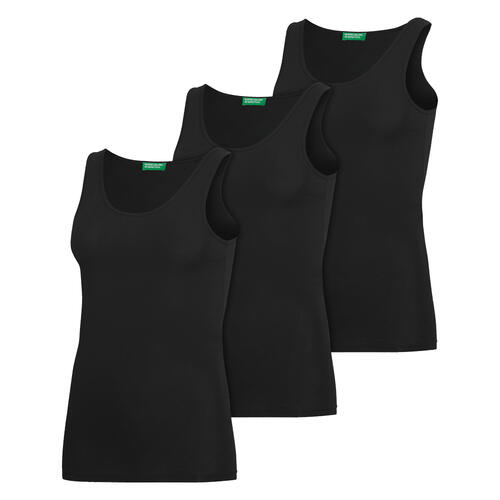 Benetton 3er Pack Damen Trägershirts
