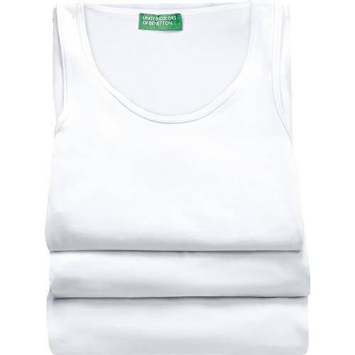 Benetton 3er Pack Damen Tr�gershirts