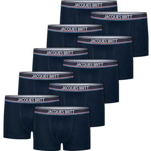 Jacques Britt 10er Pack Boxershorts, Baumwolle mit Stretch