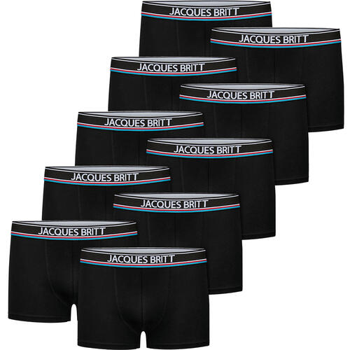 Jacques Britt 10er Pack Boxershorts, Baumwolle mit Stretch