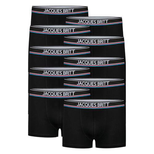 Jacques Britt 10er Pack Boxershorts, Baumwolle mit Stretch