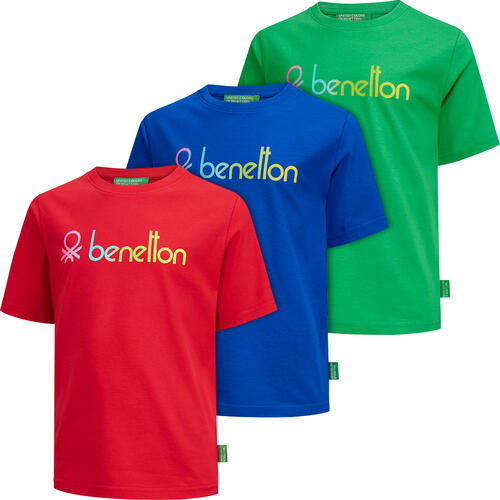 Benetton 3er Pack Kinder T-Shirts
