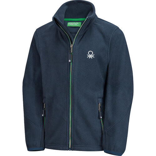 Benetton Kinder Fleecejacke, atmungsaktiv und schnelltrocknend