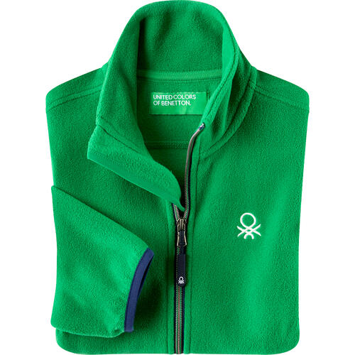 Benetton Kinder Fleecejacke, atmungsaktiv und schnelltrocknend