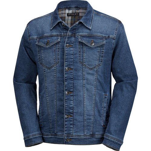 Sisley Herren Jeansjacke mit Flanell