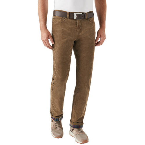 Glattsand Herren Thermocordhose mit Futter