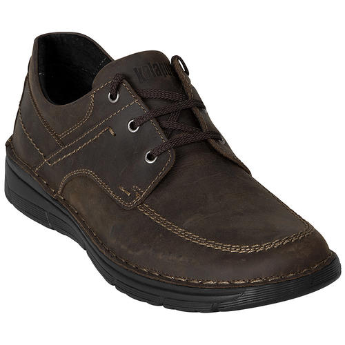 Kalapua Herren Leder-Schnürschuhe mit Komfort-Memorysohle