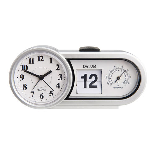 3-in-1 Retro-Uhr mit solidem Quarzwerk, Weckfunktion, Kalenderfunktion 3-in-1 Retro-Uhr mit solidem Quarzwerk, Weckfunktion, Kalenderfunktion